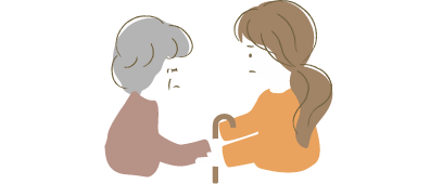 お年寄り・障がい者・介護のことのイラスト